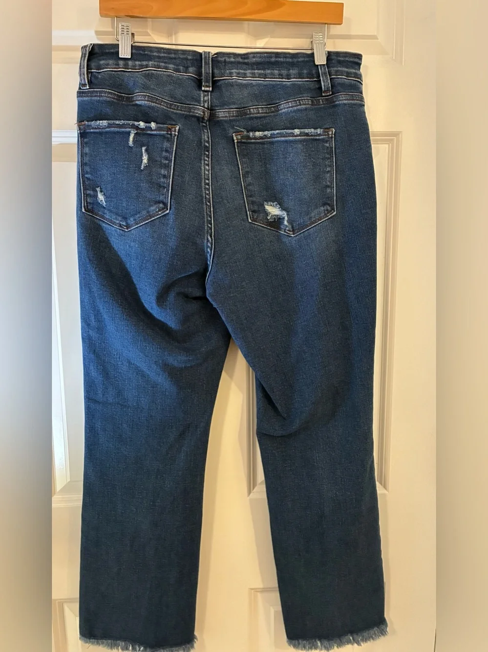 VERVET BLUE Blue Jeans Distressed Size 14
